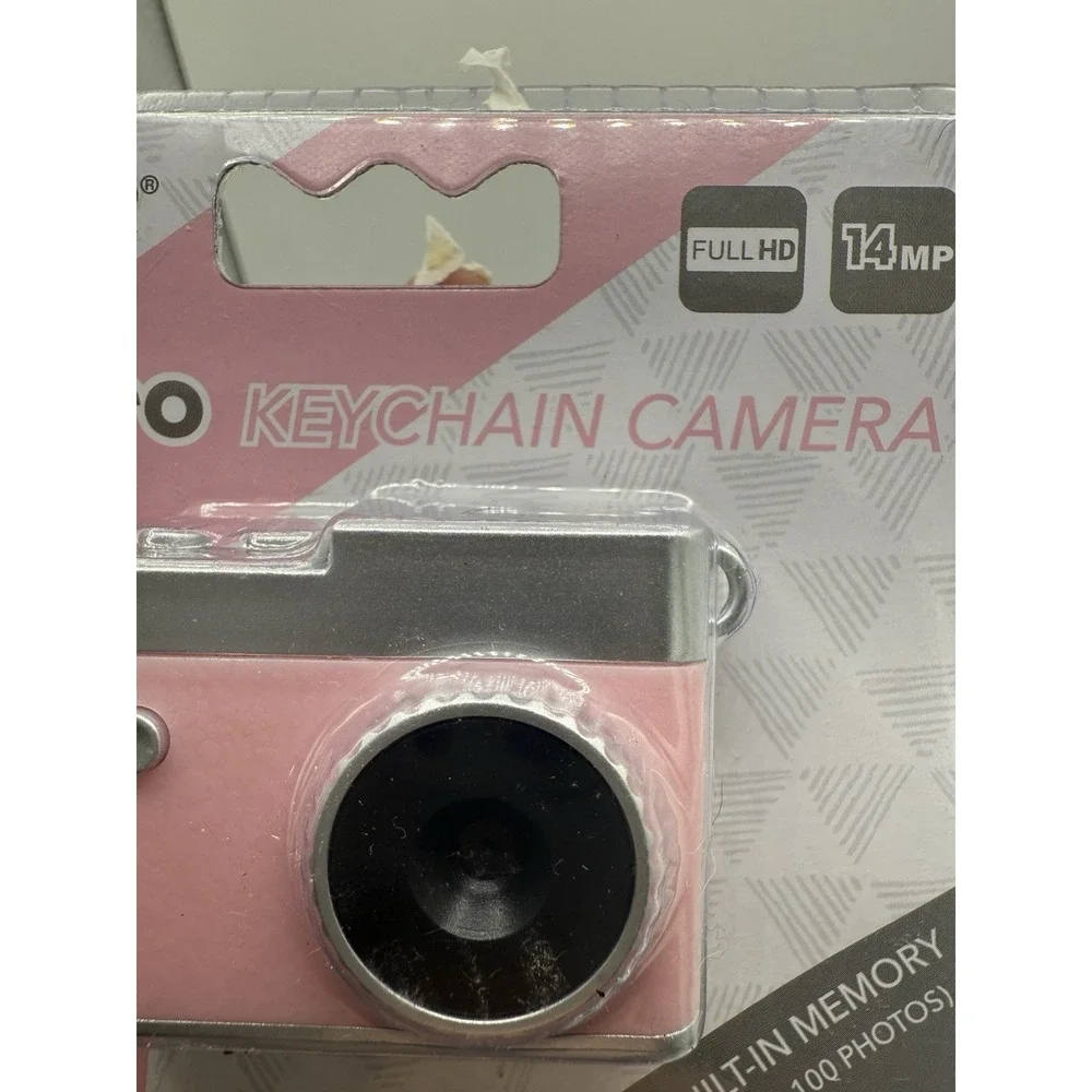 🔥Vivitar Keychain Digital Camera Micro SD Card Slot Prime Lens Pink BNWT🔥